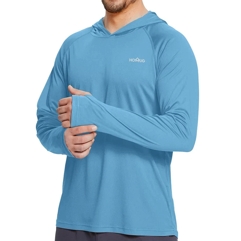 Long Sleeve Sun Protection Hoodie Quick-Dry Fishing Gear