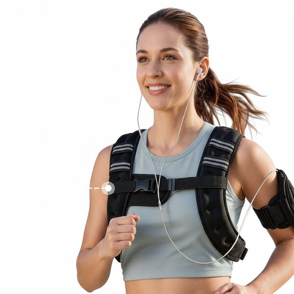 Reflective Body Weight Vest for Running & Strength Training