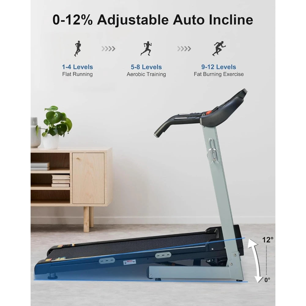 Affordable Folding Treadmill with Auto Incline