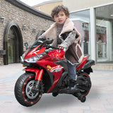 Kids 12V Battery Motorcycle: 2-Wheel Ride-On with Light
