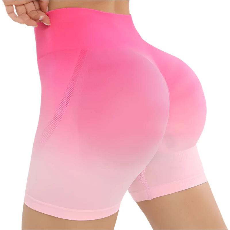 Seamless Ombre Workout Shorts






