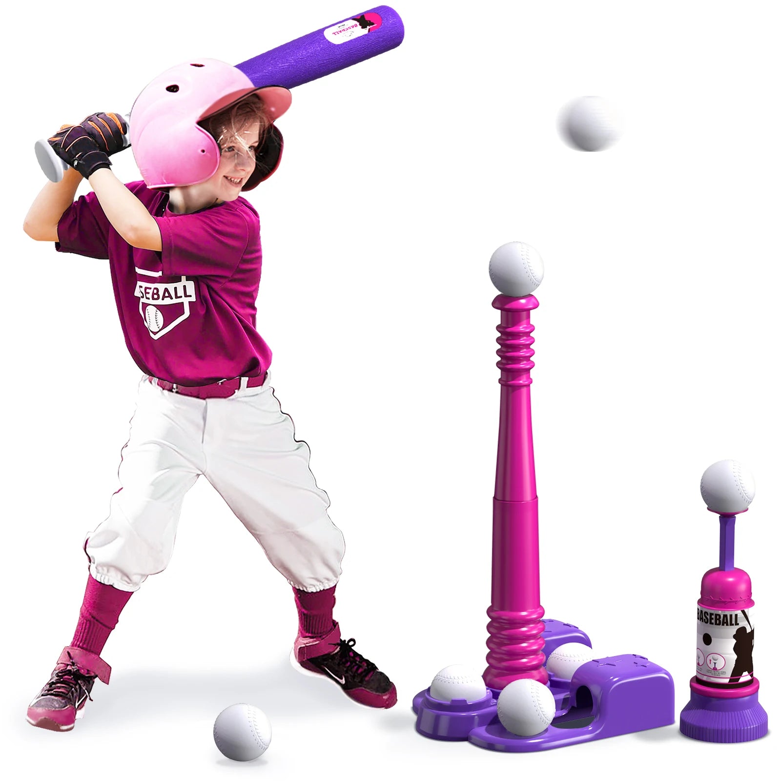 Adjustable Batting & Automatic Pitching Machine for Kids – 24 Hour Sport