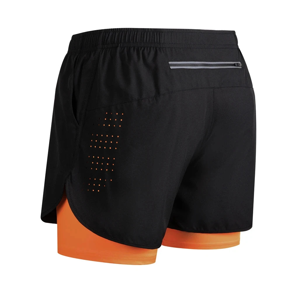 Reflective Men's 2-in-1 Running & Training Shorts