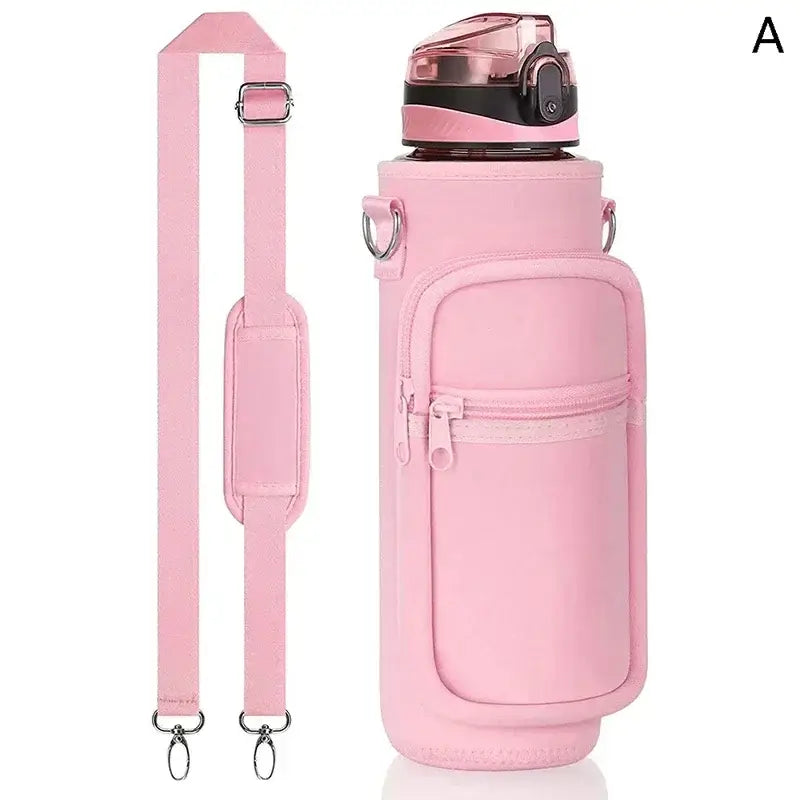 Large Water Bottle Sleeve with Phone Pouch & Carrying StrapWater Bottles24 Hour Sport