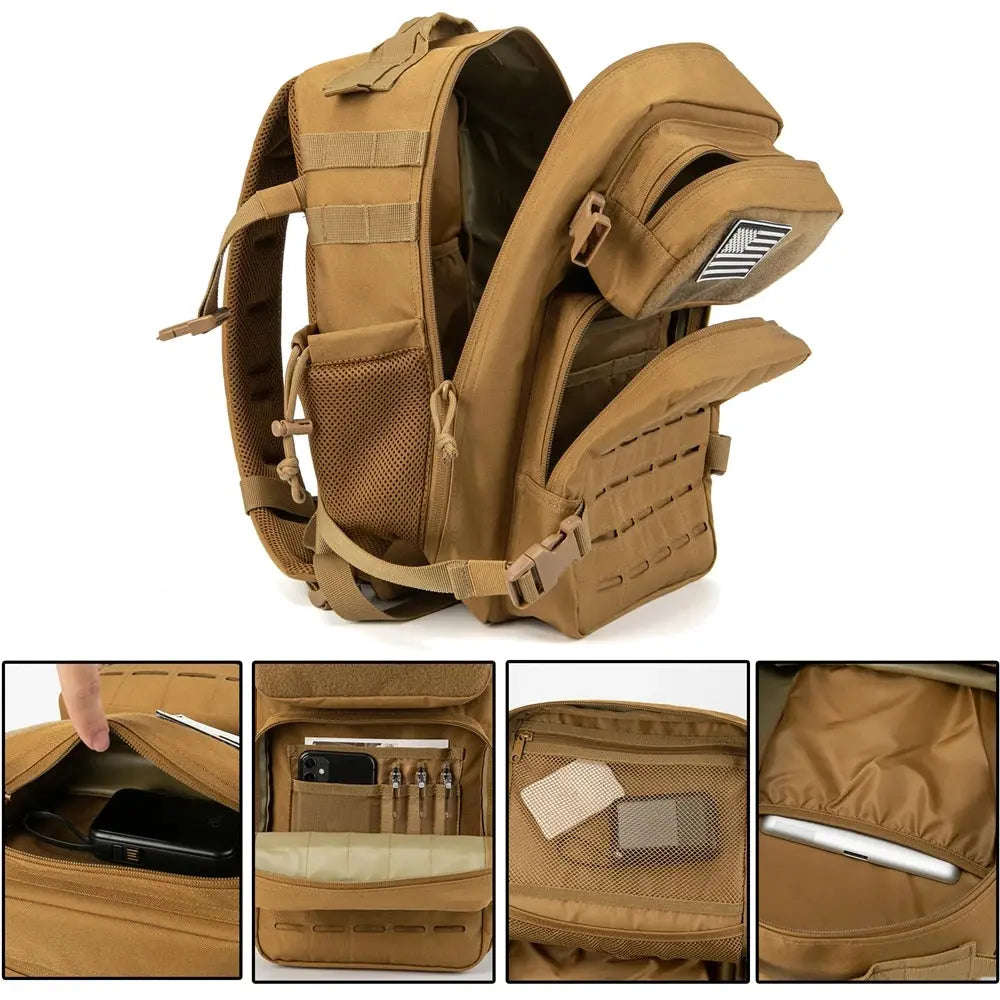 25L Tactical Outdoor Fitness BackpackGym Bag24 Hour Sport