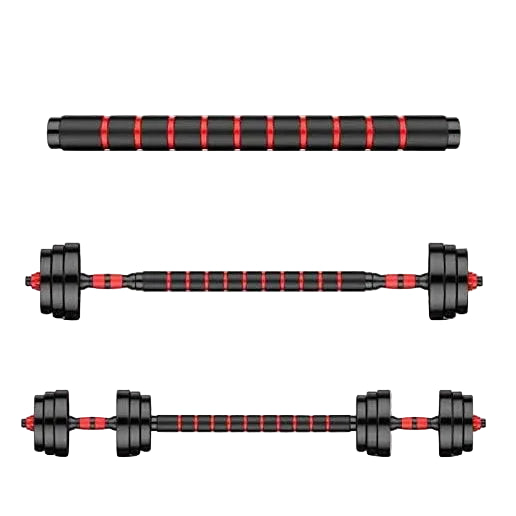 2-in-1 Adjustable Dumbbell & Barbell Set for Home Gym