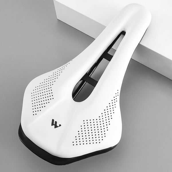 Hollow Road Bike Seat: Wear-Resistant Leather Saddle