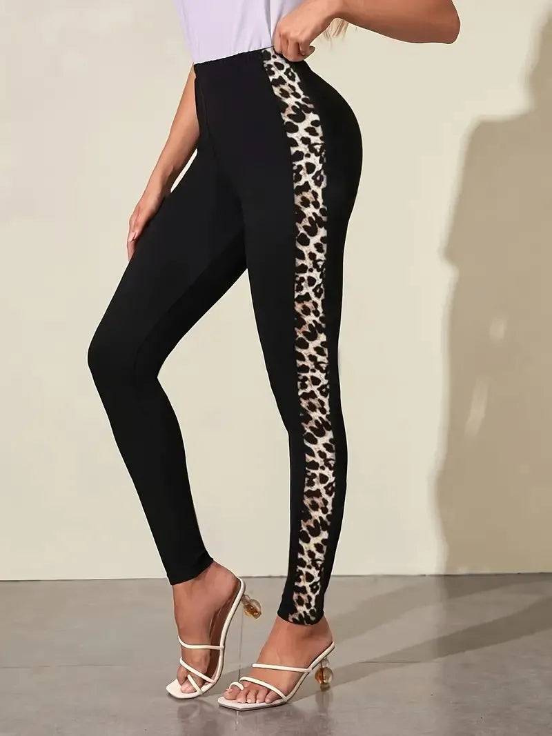 High-Waisted Leopard Print Leggings for Yoga, Running & More