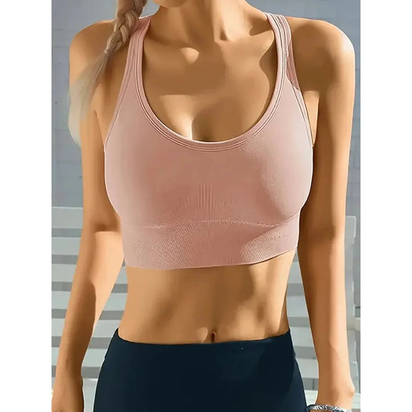 Seamless Breathable Push-Up Yoga Tank Bra