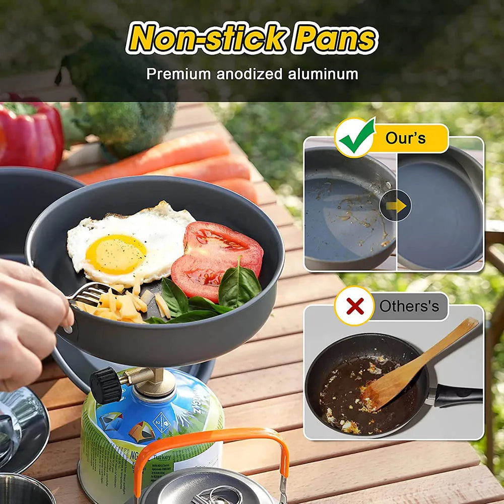 Foldable Aluminum Camping Cookware