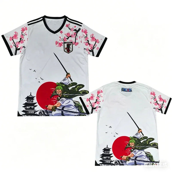 Boys' One Piece Luffy Anime Graphic Sports Jersey