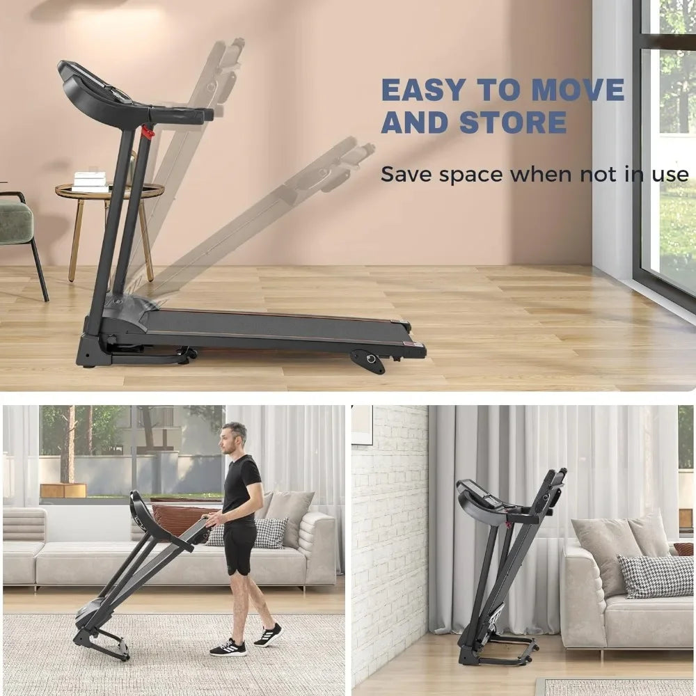 Compact Folding Treadmill with Incline