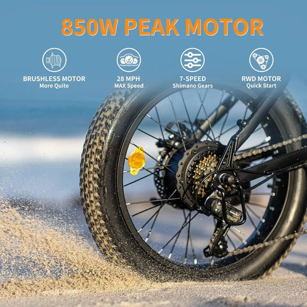 Folding Electric Beast: 1200W Motor, 28MPH, 20" Fat Tires