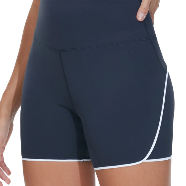 Women's High-Waisted Running & Yoga Dolphin Shorts