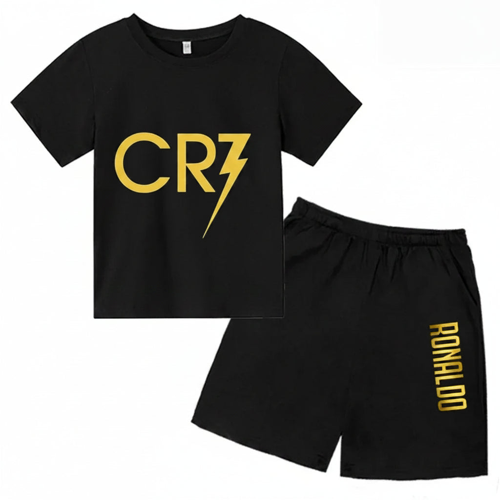 Ronaldo Kids Summer Sports Set Fashion Jersey for Boys & Girls
