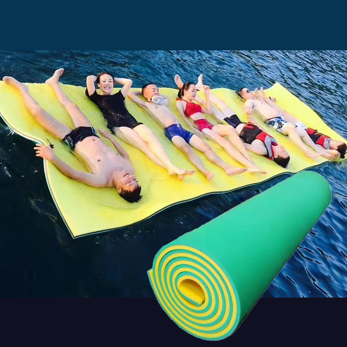 Durable Water Mat: Drifting Lounge for Outdoor Swimming