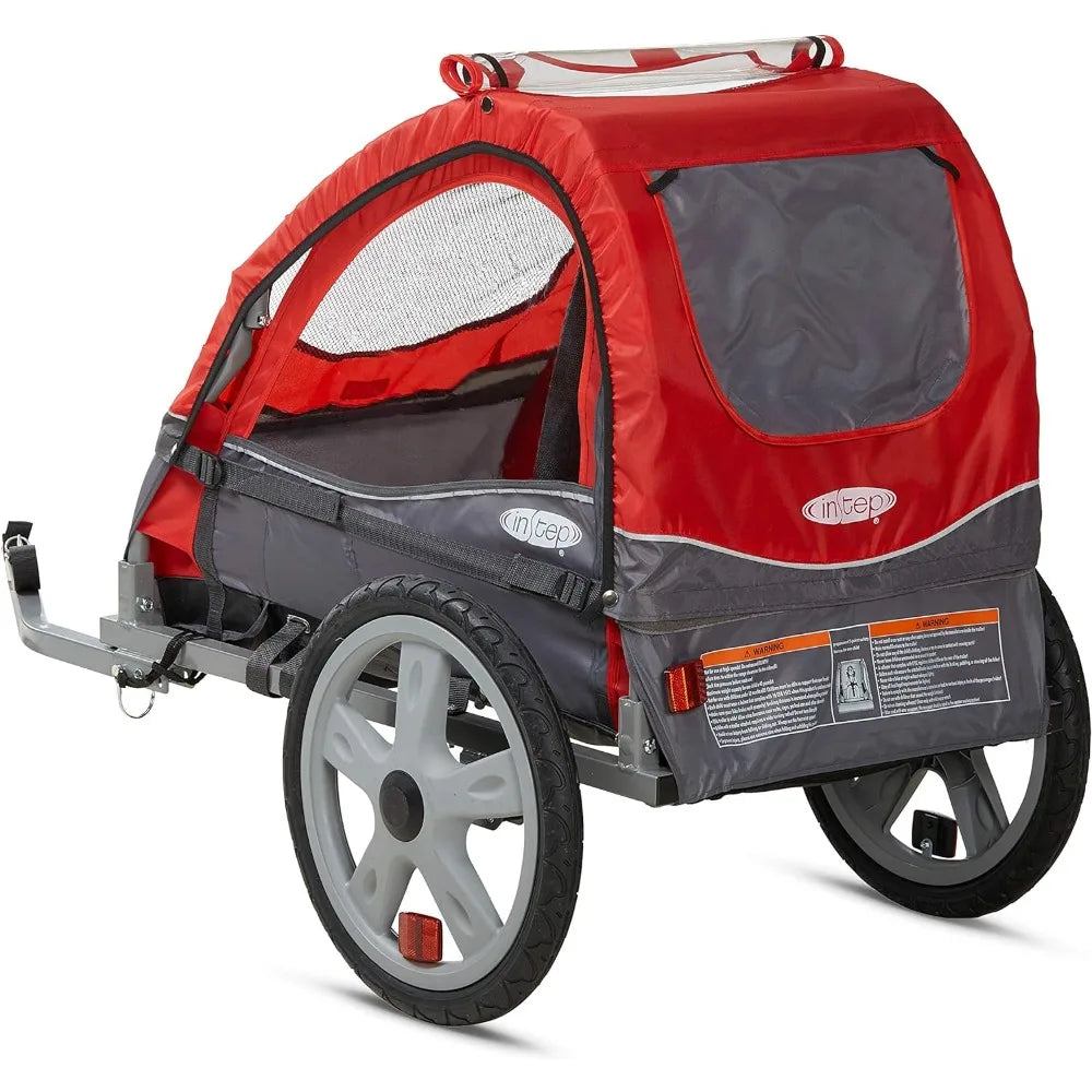 Folding Bike Trailer with Quick Release Wheels