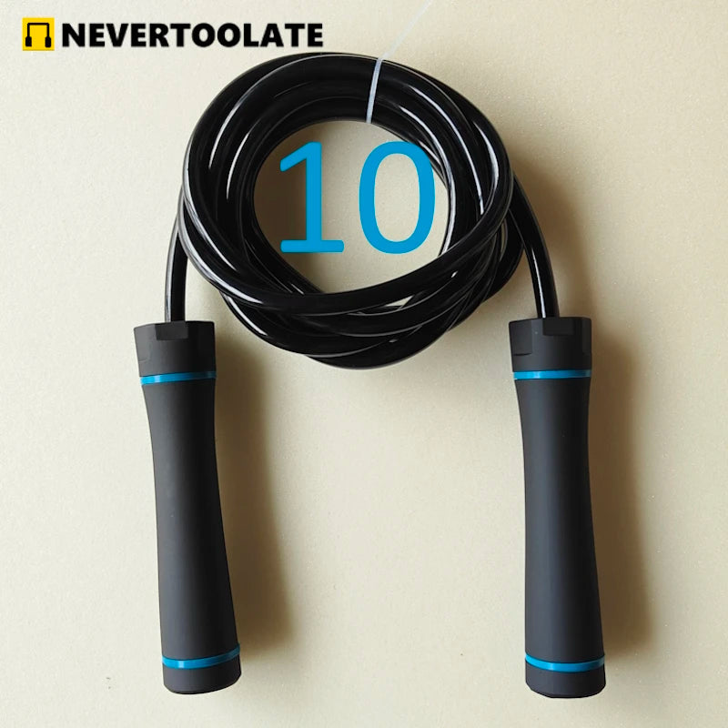 HEAVY 460 gram 1 lbs 10mm diameter PVC SHORE HARDNESS 70A jump rope fitness HIIT 3 meter adjustable skipping rope 24 Hour Sport