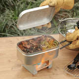 Aluminum Lunch Box with Reheating Function
