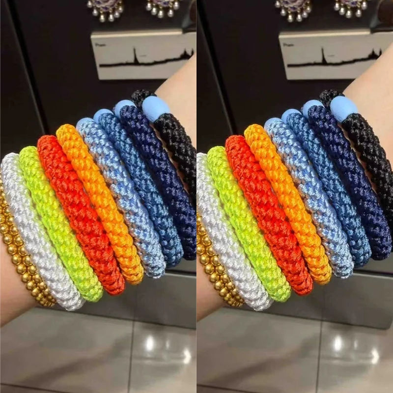 Colorful Braided Hair Ties – 8 or 16 Piece Set