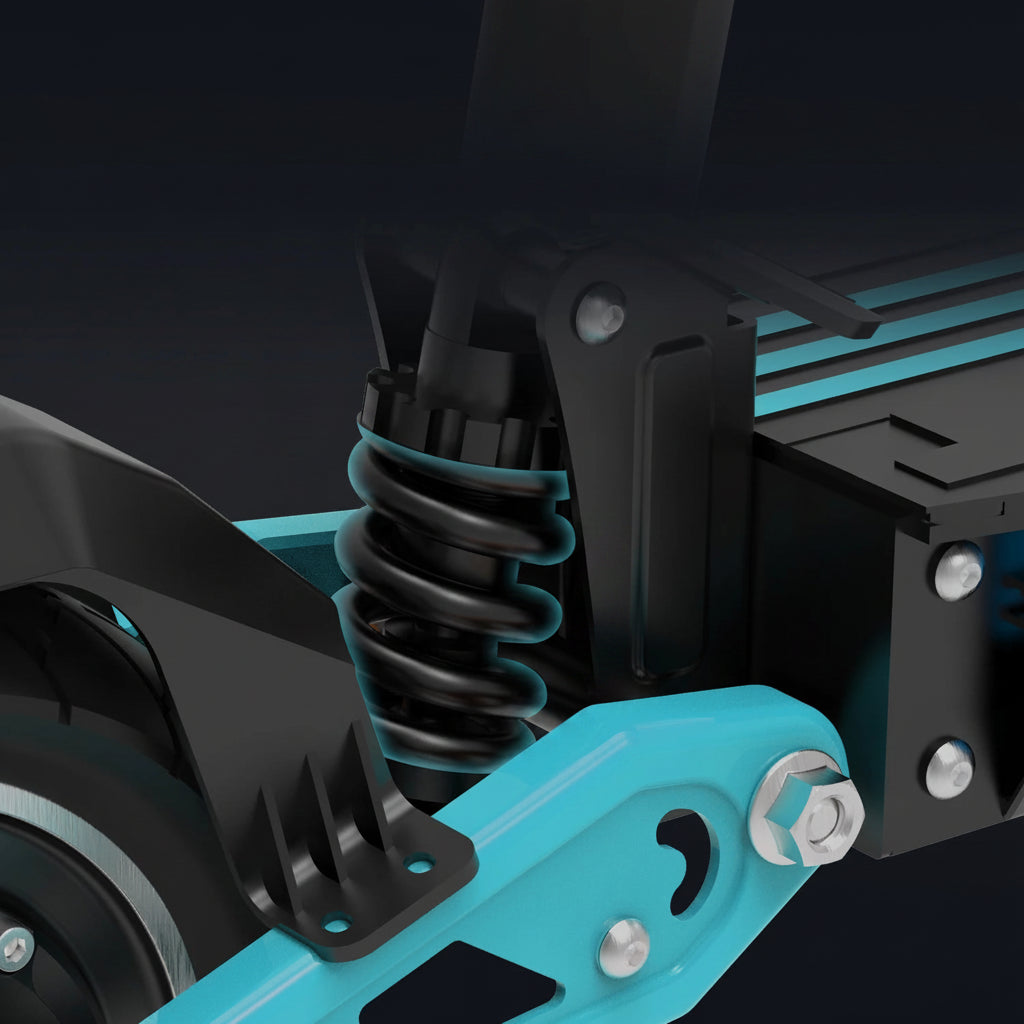 High-Speed Long-Range Electric Scooter with Dual Brakes