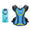  Blue  2L water bag