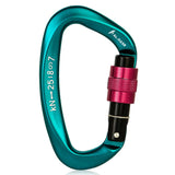 Professional Climbing Carabiner: D-Shaped, Screw-Lock, Heavy-Duty