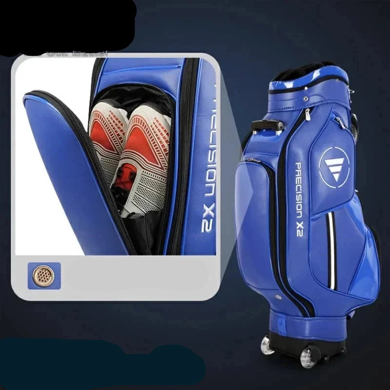 All-in-One Golf Package: Waterproof PU Stand Bag with Wheel