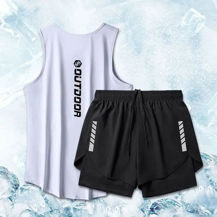 Men's Mesh Workout Set Perfect for Summer RunsMen's sportswear suit24 Hour Sport