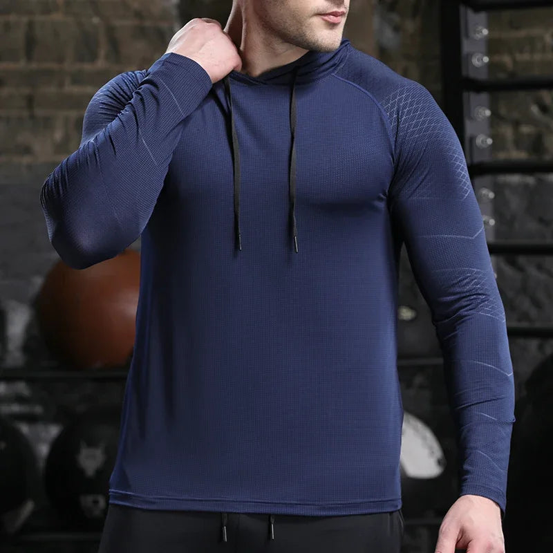 Men's Quick Dry Outdoor Sports Hoodies Activewear Running Tops 24 Hour Sport