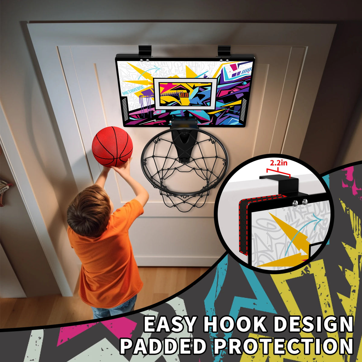 Kids' Mini Basketball Hoop Set: Indoor & Outdoor Play