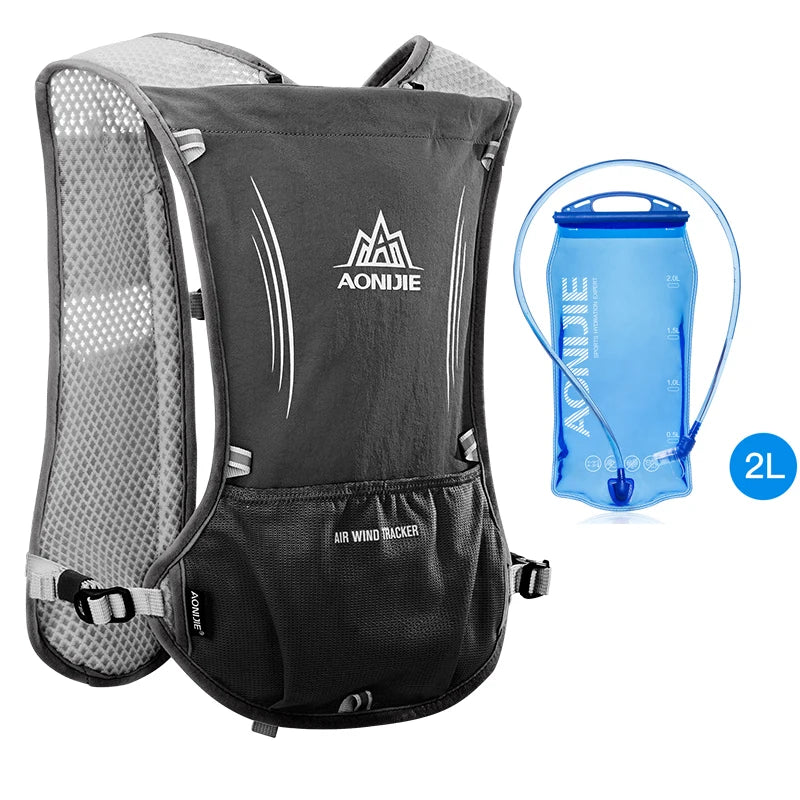 Running Vest: Hydration Pack, Water Bladder, Water Bottles