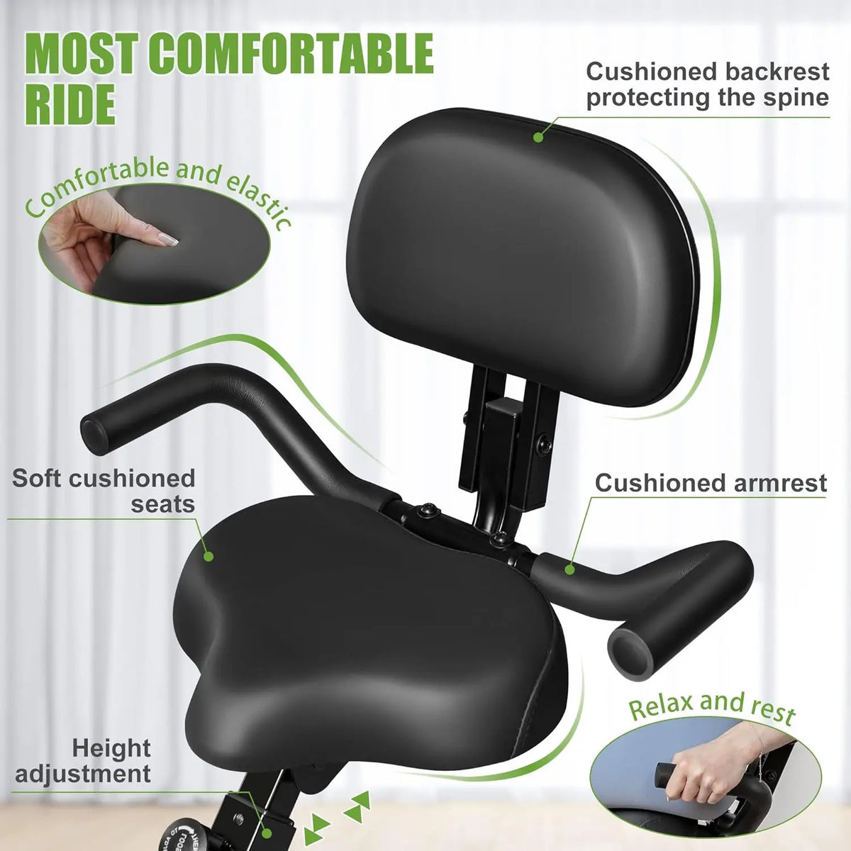 4-in-1 Folding Exercise Bike: Compact Home Gym Solution