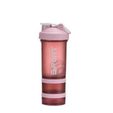450ml Plastic Water Bottle Three Layer Protein ShakerWater Bottles24 Hour Sport