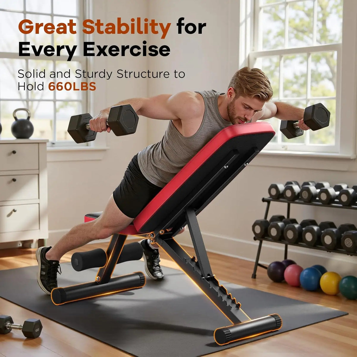 Adjustable Home Gym Multi-Position Weight Bench