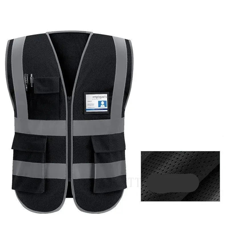 Safety First: Men's Reflective Work Vest with Practical Features