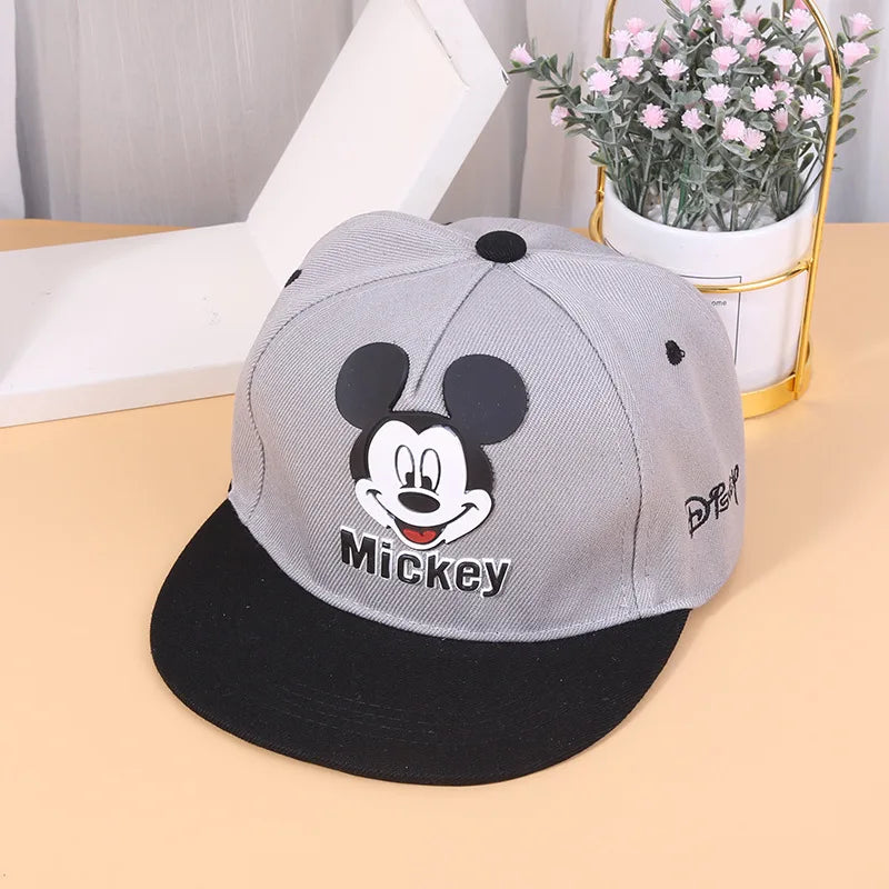 Disney Cute Mickey Mouse Baby Hat For Children Boy Girl Baseball Cap Fashion Kids Snapback Hip Hop Hat Children's Hats Caps 24 Hour Sport