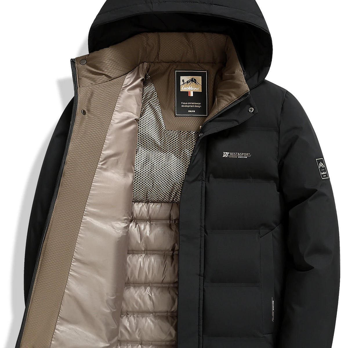 Men's Thick Warm Cotton Jacket: Business & Casual Style