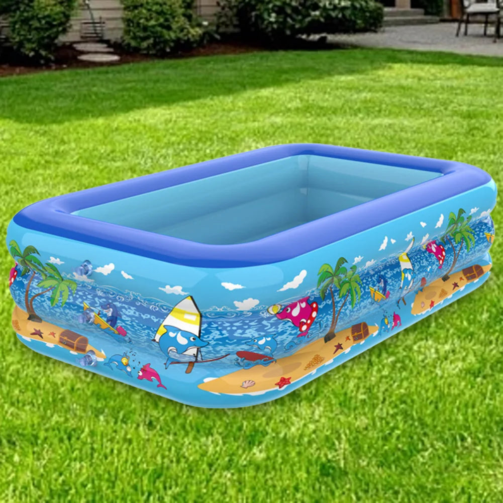 Thickened Inflatable Pool with Cartoon Design