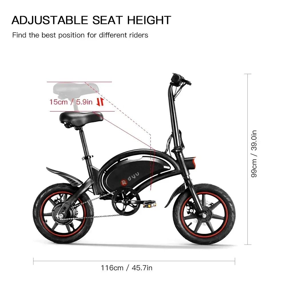 Portable Electric Bike with 250W Motor