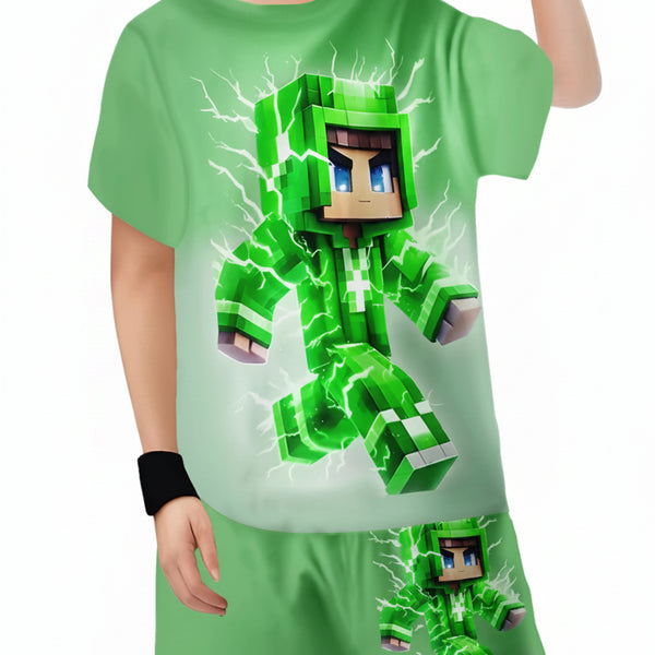 Boys' Block Character Print Short Sleeve T-Shirt