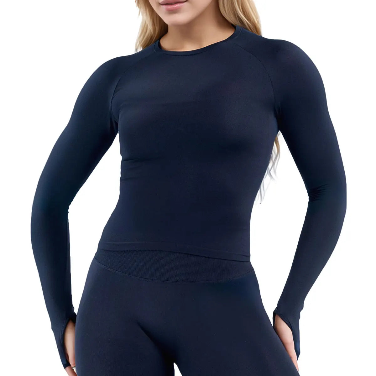 Seamless Long Sleeve Fitness & Yoga Top for Women