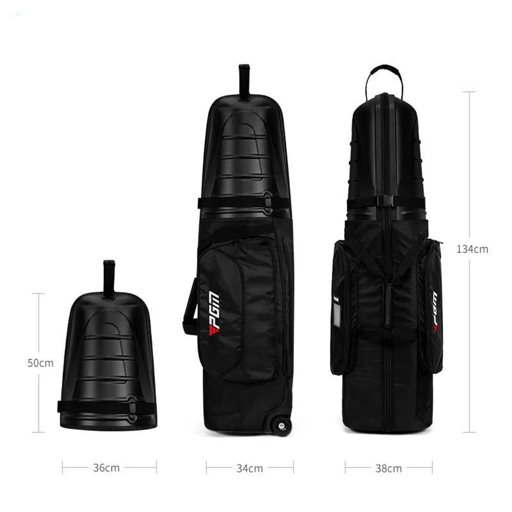 Premium Golf Travel Bag: Roller, Hard Case, Anti-Collision