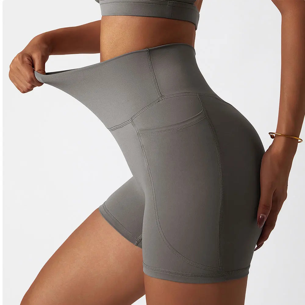 High-Waisted Yoga Shorts for Women