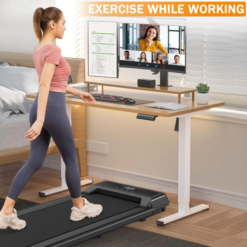 Portable Treadmill with Handlebar: Home Fitness Made Easy