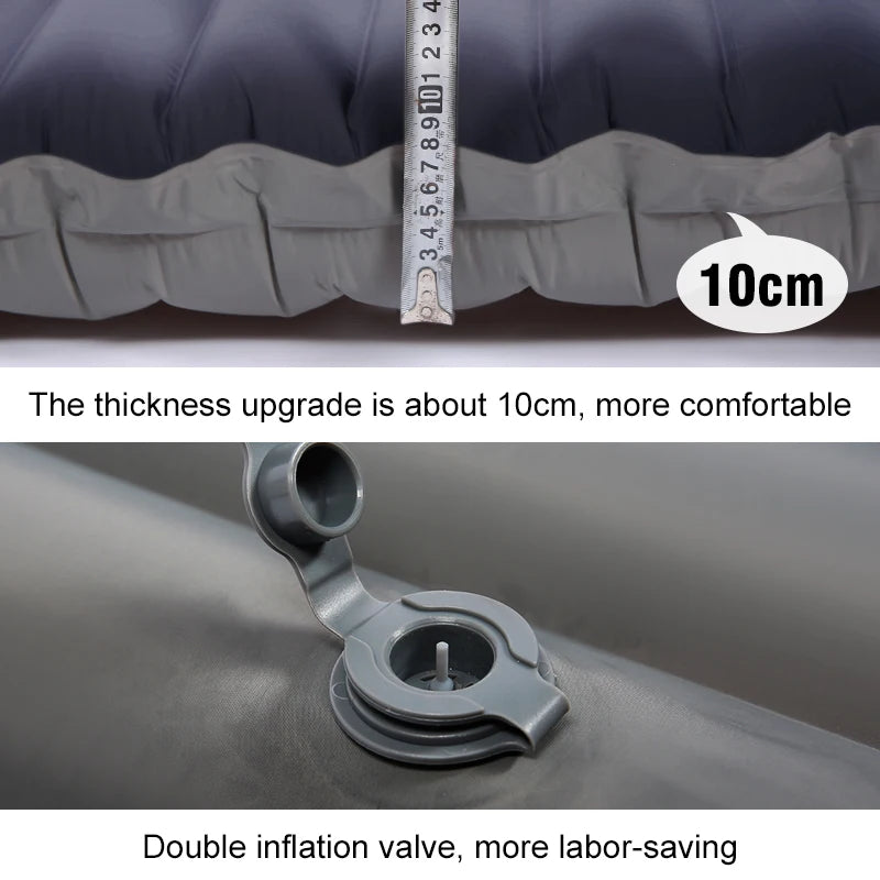 Comfortable Camping: 4-Inch Self-Inflating Sleeping Pad