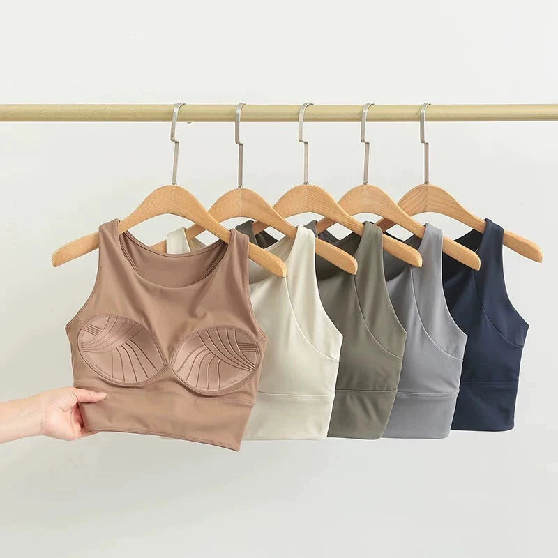 Women's Shock-Absorbing Sports Vest: High-Support Running Bra - 24 Hour Sport