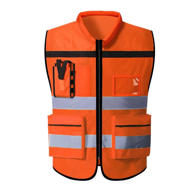 Custom Logo Two-Tone Safety Vest for Construction