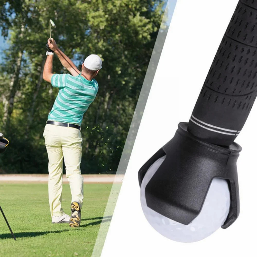 Practical Golf Training Aid: Ball Pickup Clamp