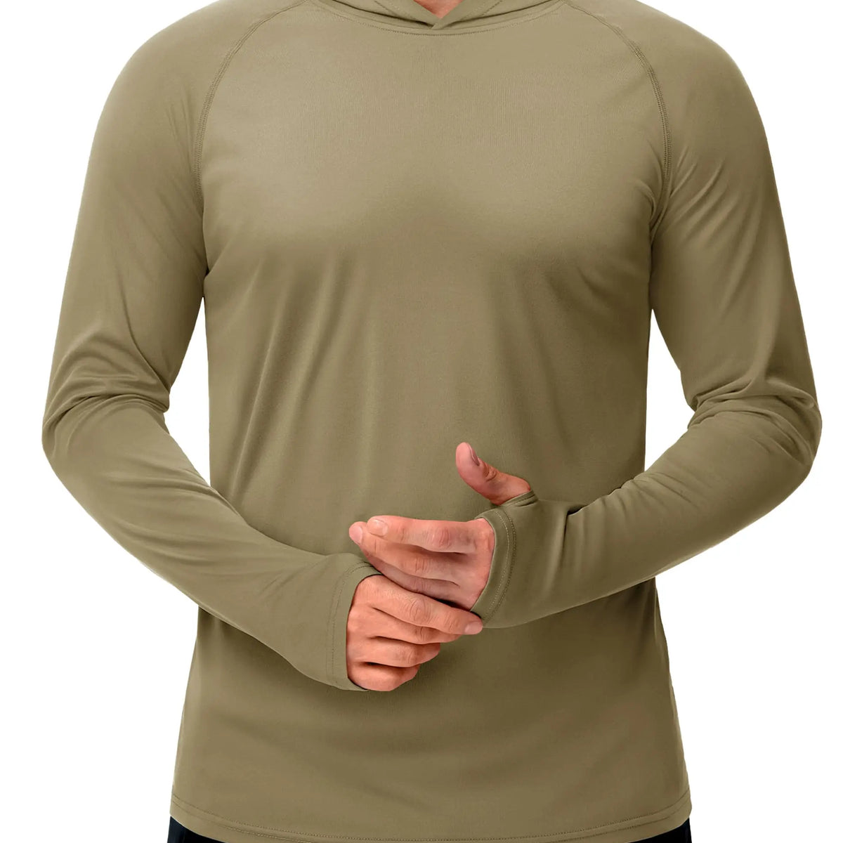 Men’s Long Sleeve Sun Protection Hoodie with UV-Proof